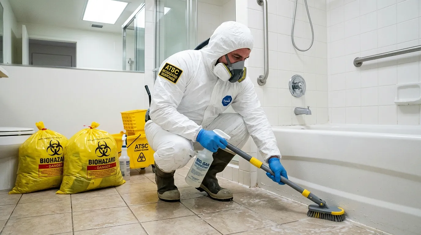 Decontamination equipment deployed for Blood Cleanup in Jasmine Estates